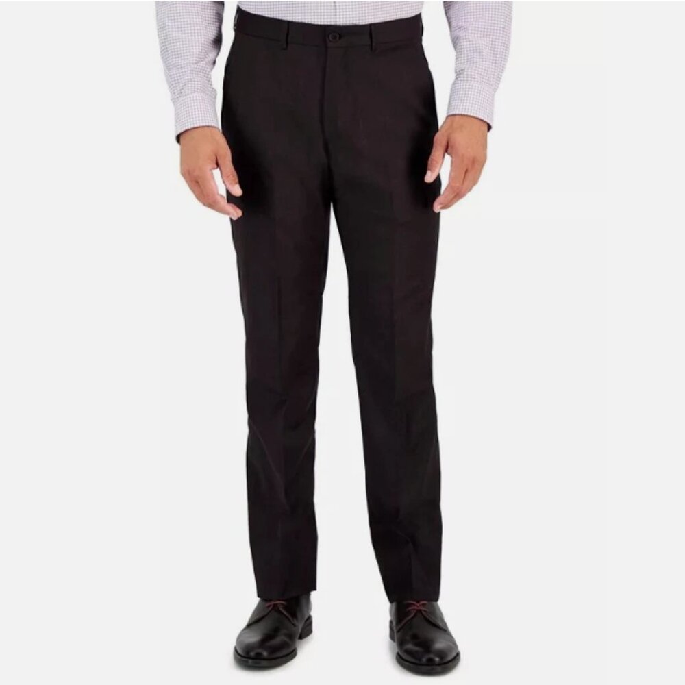 NEW $260 Armani Exchange Men's Charcoal Slim Fit Solid Suit Pants 36 L